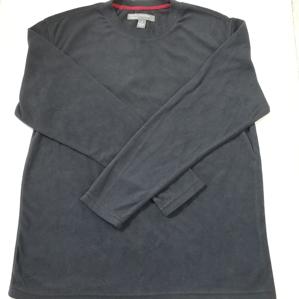 Perry Ellis Portifino Fleece Black Sleepwear Top M